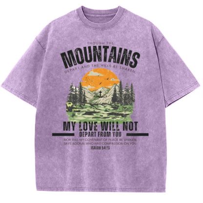 My Love Will Not Depart From You Snowflake Vintage Cotton T-Shirt