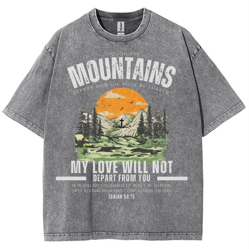 My Love Will Not Depart From You Snowflake Vintage Cotton T-Shirt