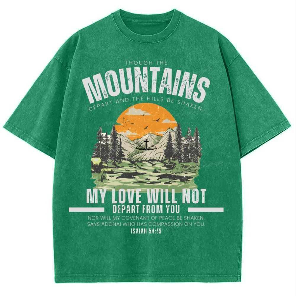 My Love Will Not Depart From You Snowflake Vintage Cotton T-Shirt