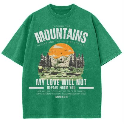 My Love Will Not Depart From You Snowflake Vintage Cotton T-Shirt