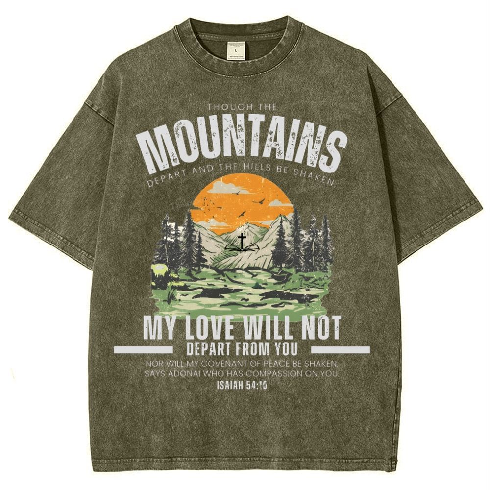 My Love Will Not Depart From You Snowflake Vintage Cotton T-Shirt