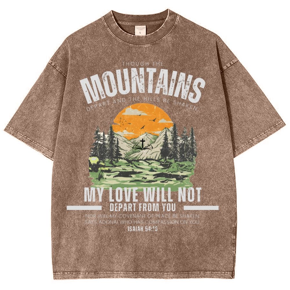 My Love Will Not Depart From You Snowflake Vintage Cotton T-Shirt