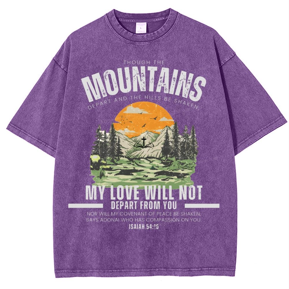 My Love Will Not Depart From You Snowflake Vintage Cotton T-Shirt