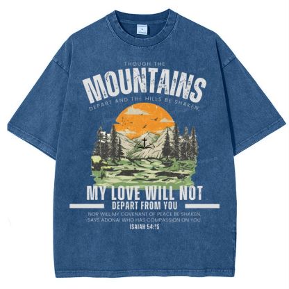 My Love Will Not Depart From You Snowflake Vintage Cotton T-Shirt