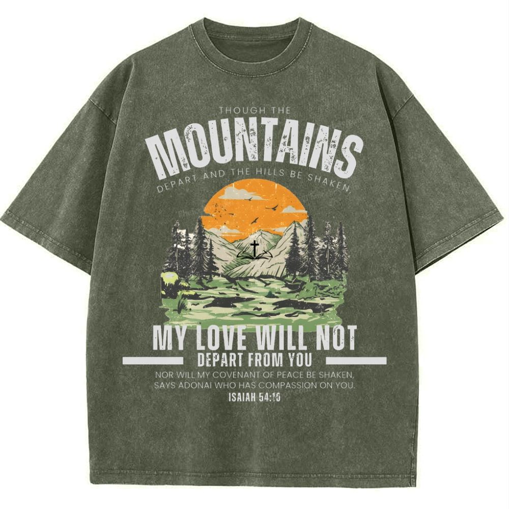 My Love Will Not Depart From You Snowflake Vintage Cotton T-Shirt