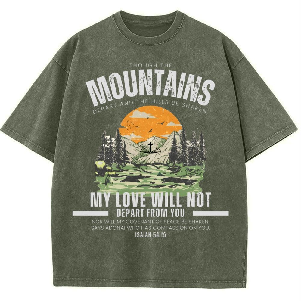 My Love Will Not Depart From You Snowflake Vintage Cotton T-Shirt