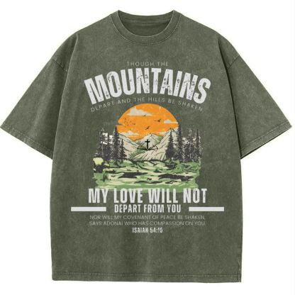 My Love Will Not Depart From You Snowflake Vintage Cotton T-Shirt