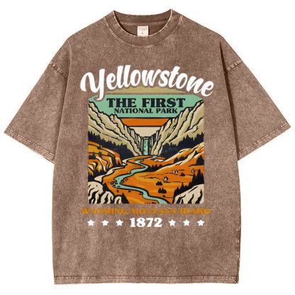 Yellow Stone Snowflake Vintage Washed T-Shirt