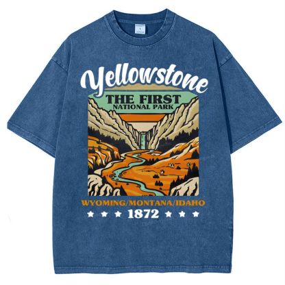 Yellow Stone Snowflake Vintage Washed T-Shirt
