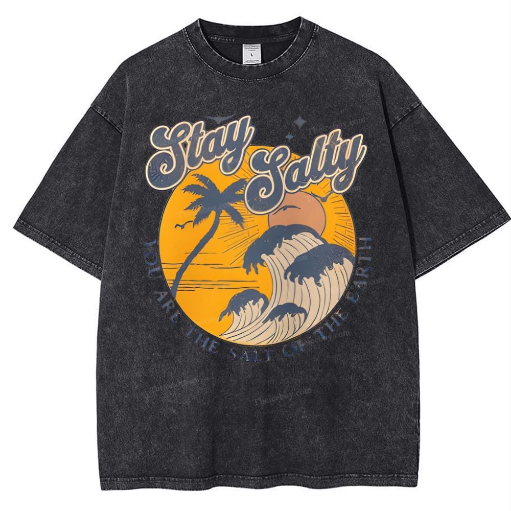 Stay Salty Snowflake Vintage Washed T-Shirt