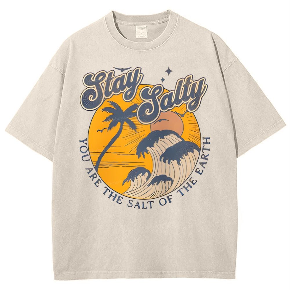 Stay Salty Snowflake Vintage Washed T-Shirt