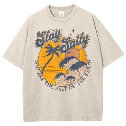 Stay Salty Snowflake Vintage Washed T-Shirt