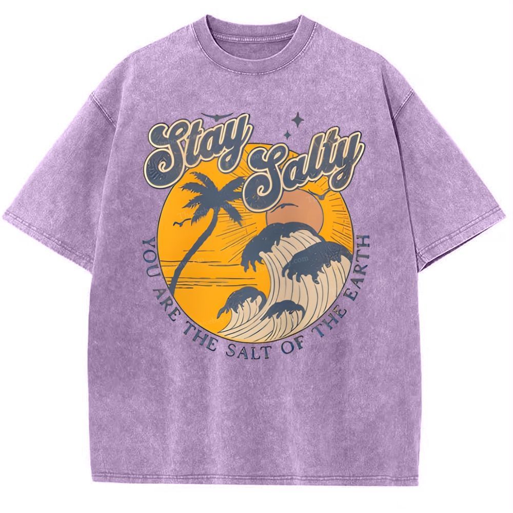 Stay Salty Snowflake Vintage Washed T-Shirt