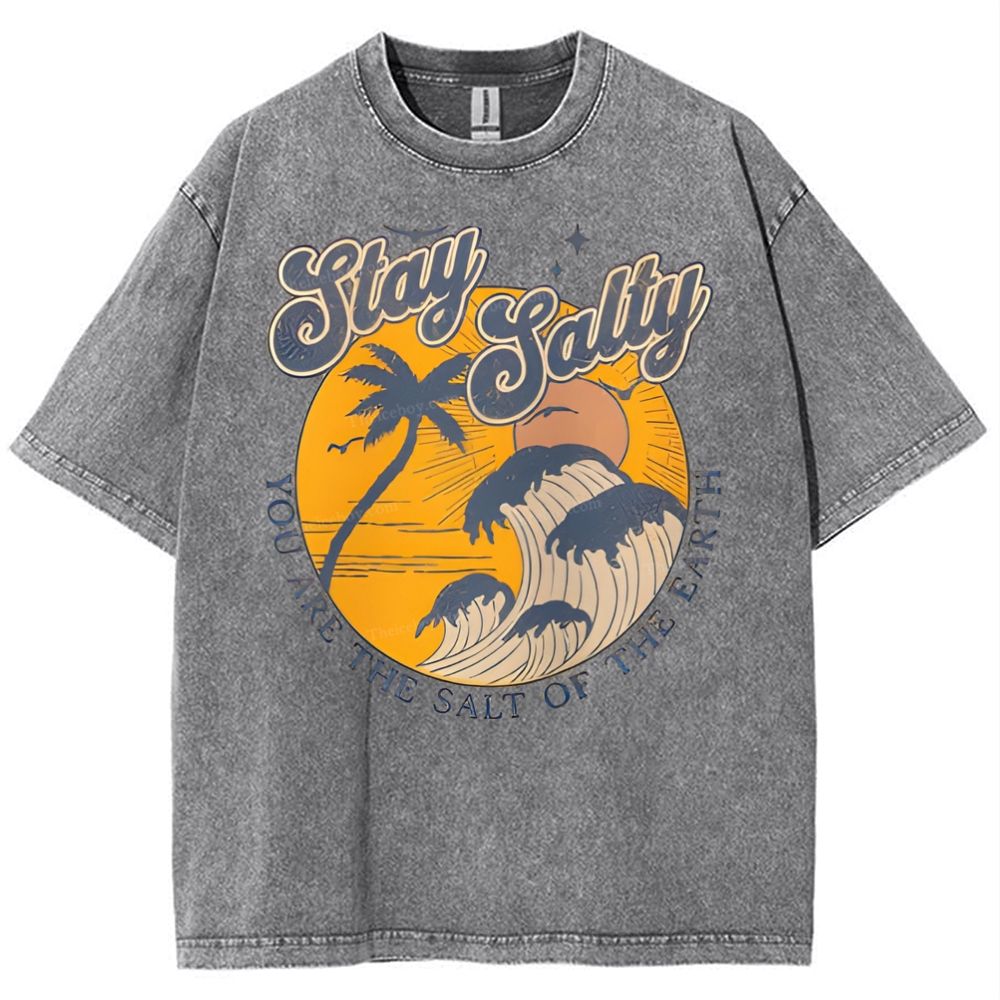 Stay Salty Snowflake Vintage Washed T-Shirt