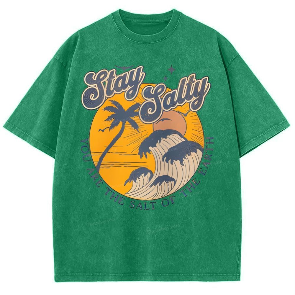 Stay Salty Snowflake Vintage Washed T-Shirt