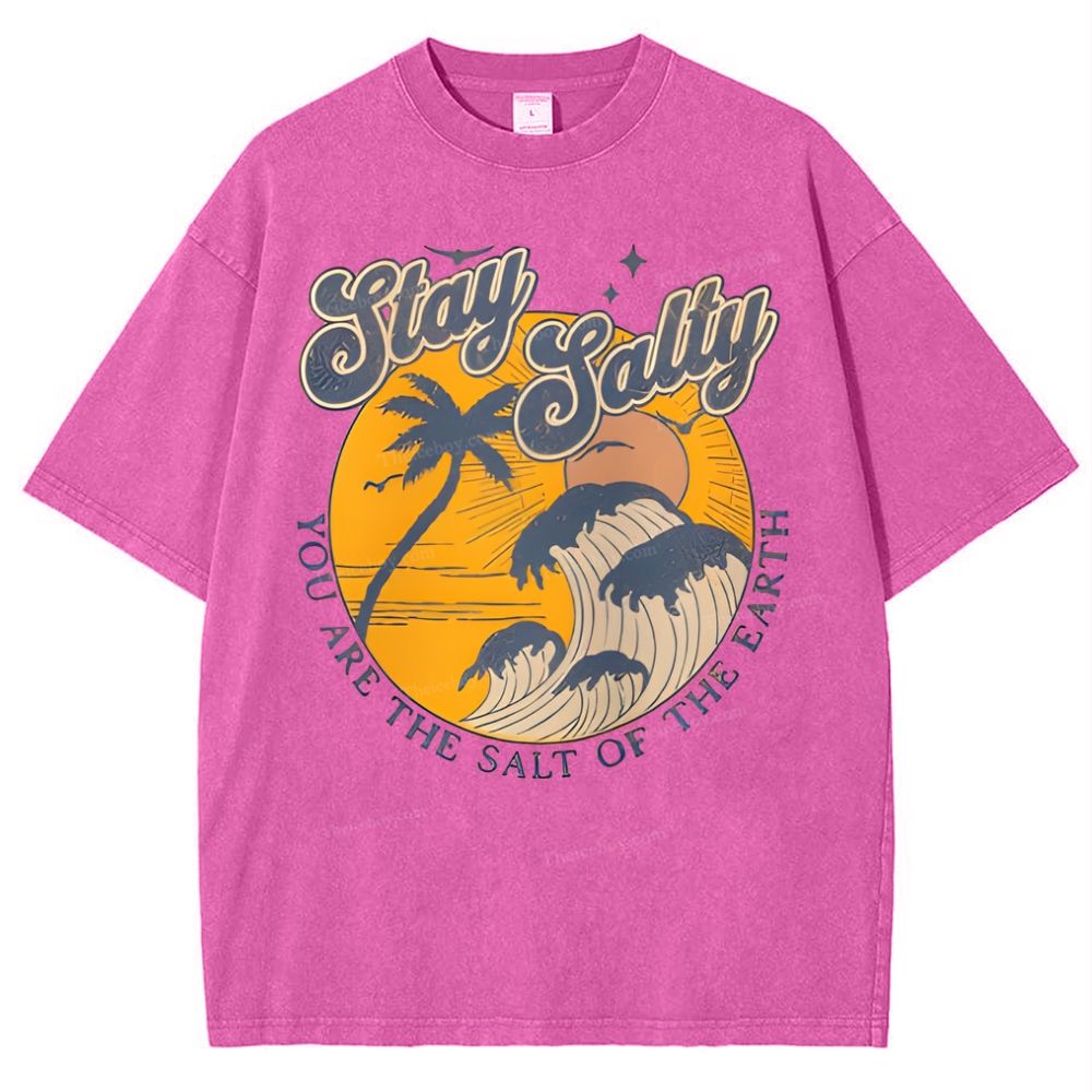 Stay Salty Snowflake Vintage Washed T-Shirt