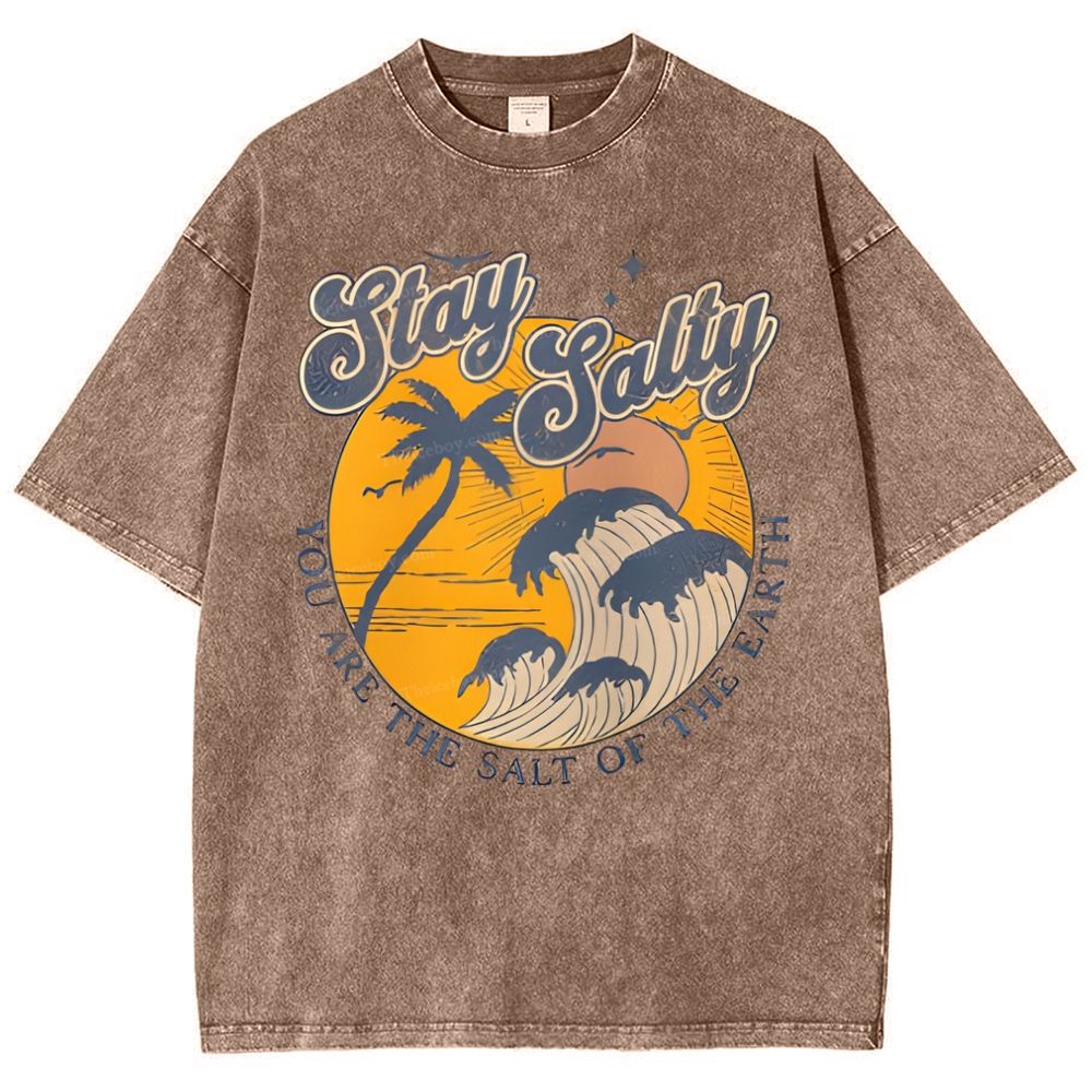 Stay Salty Snowflake Vintage Washed T-Shirt
