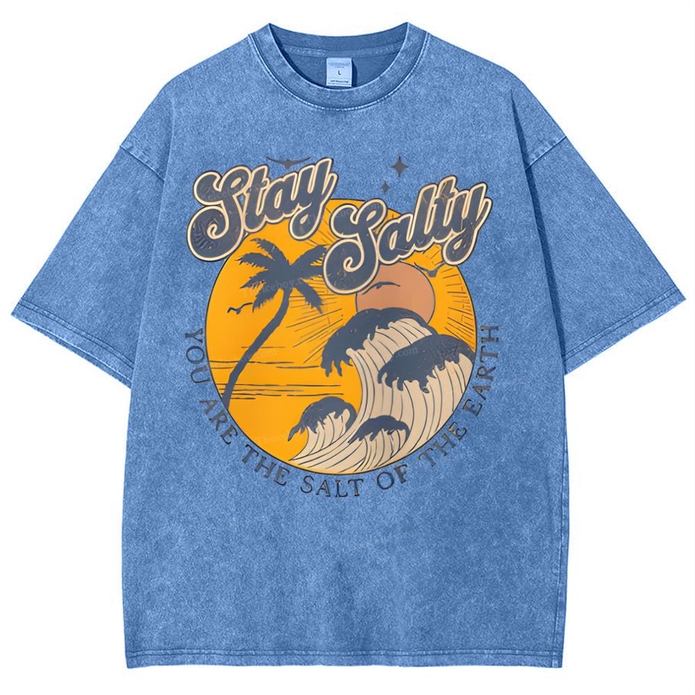 Stay Salty Snowflake Vintage Washed T-Shirt