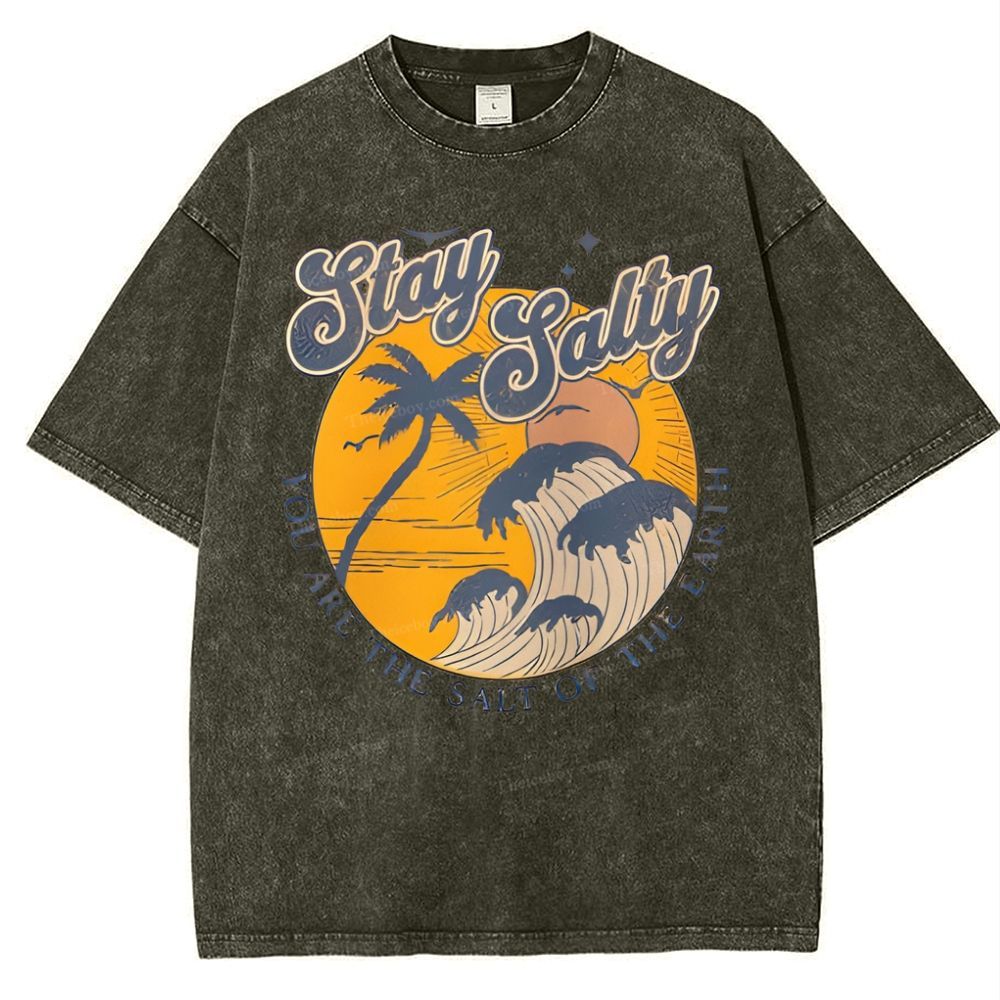 Stay Salty Snowflake Vintage Washed T-Shirt
