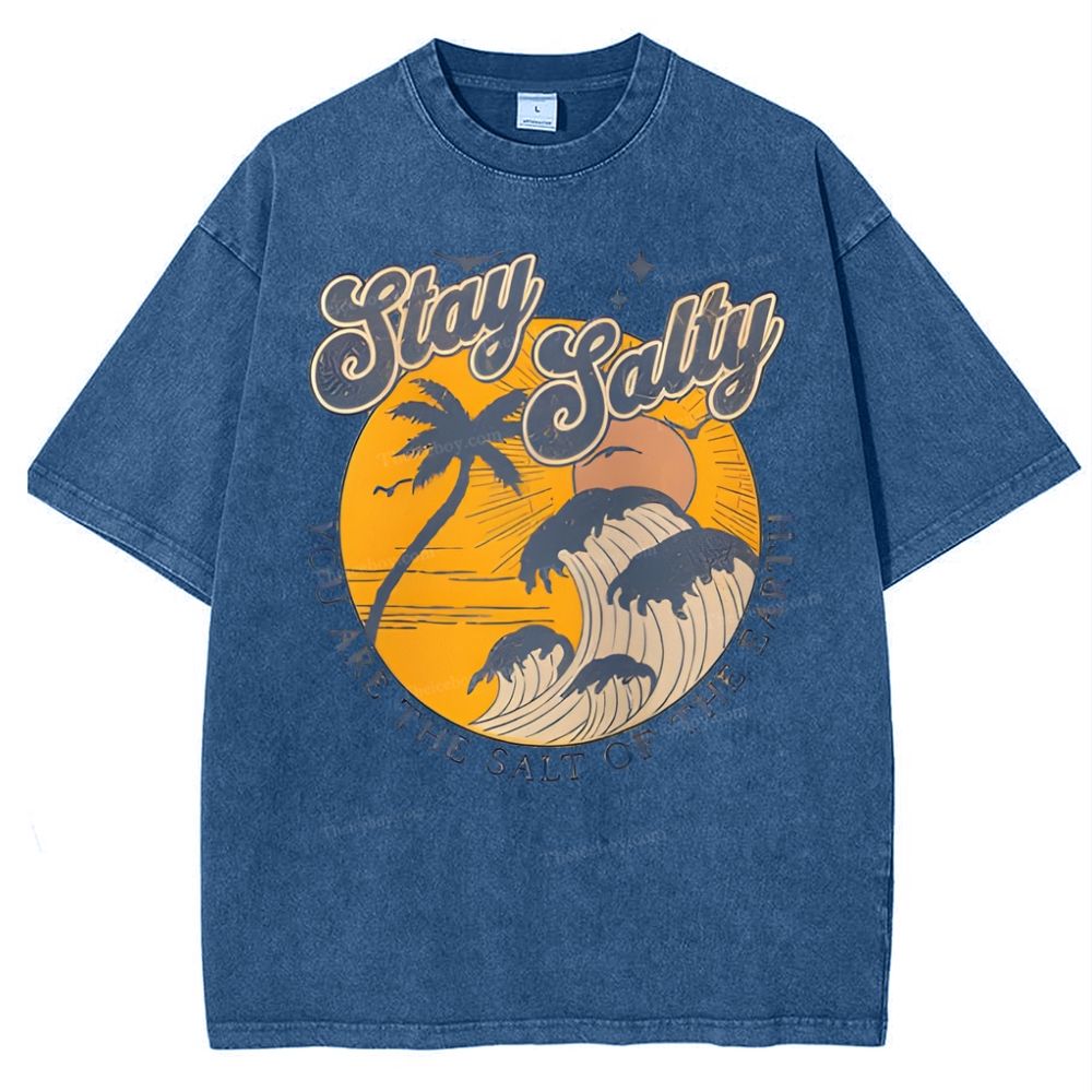 Stay Salty Snowflake Vintage Washed T-Shirt