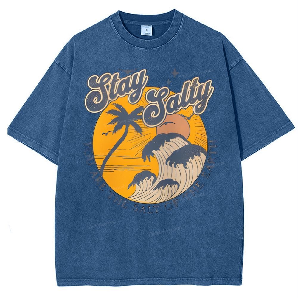 Stay Salty Snowflake Vintage Washed T-Shirt