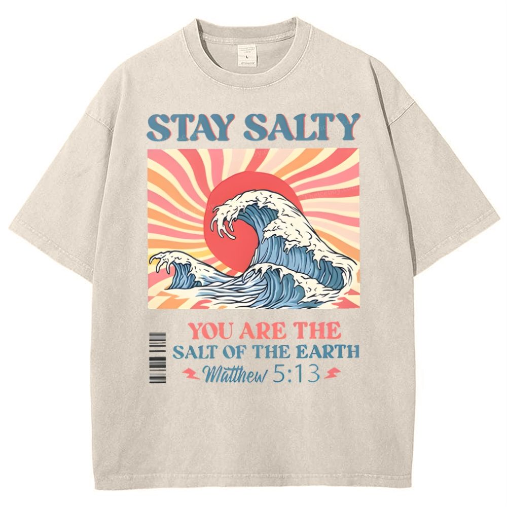 Stay Salty Snowflake Vintage Washed T-Shirt