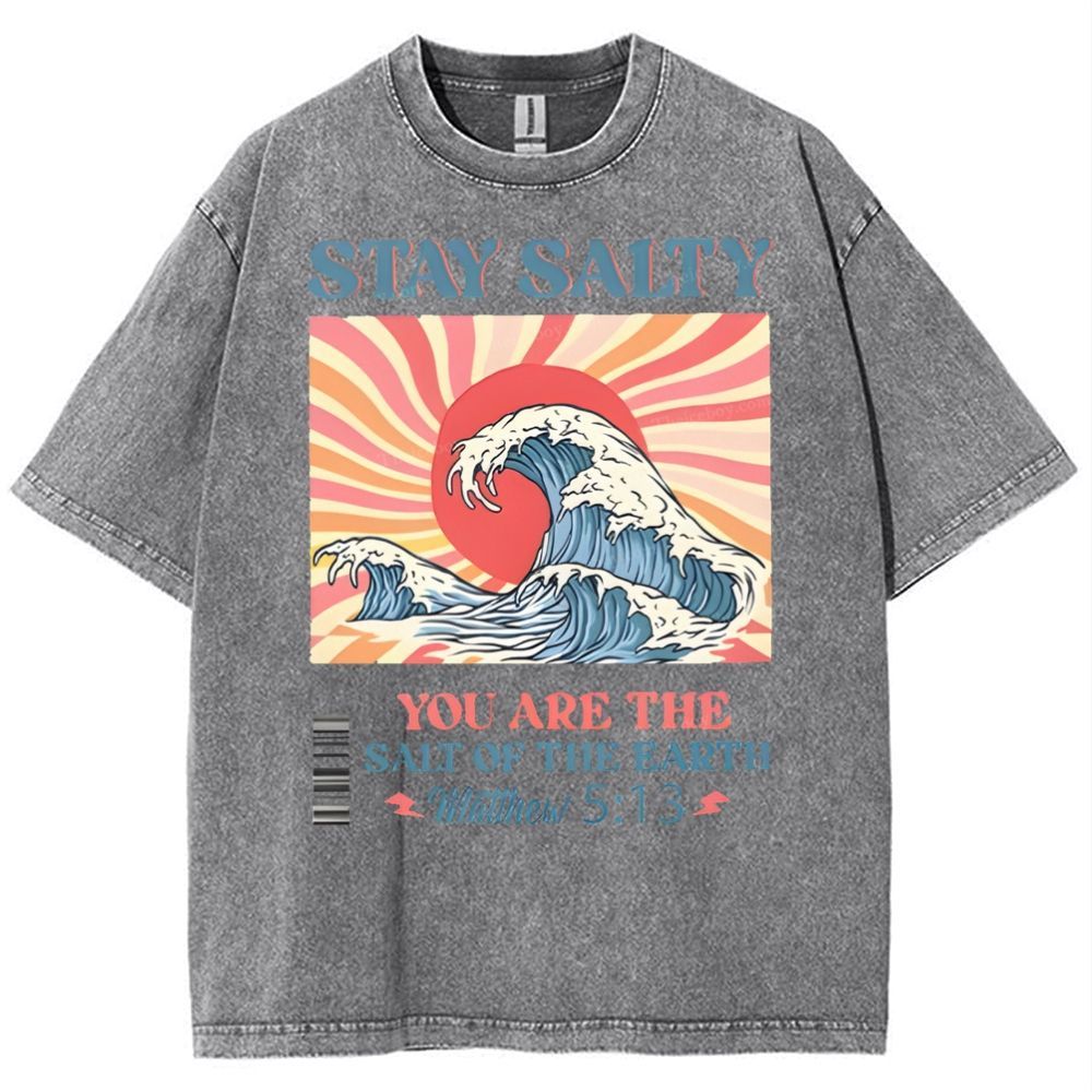Stay Salty Snowflake Vintage Washed T-Shirt