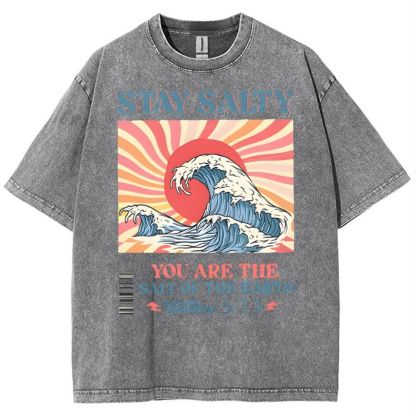 Stay Salty Snowflake Vintage Washed T-Shirt