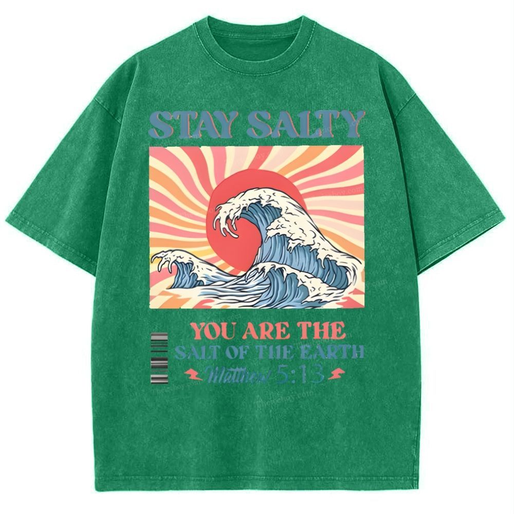 Stay Salty Snowflake Vintage Washed T-Shirt