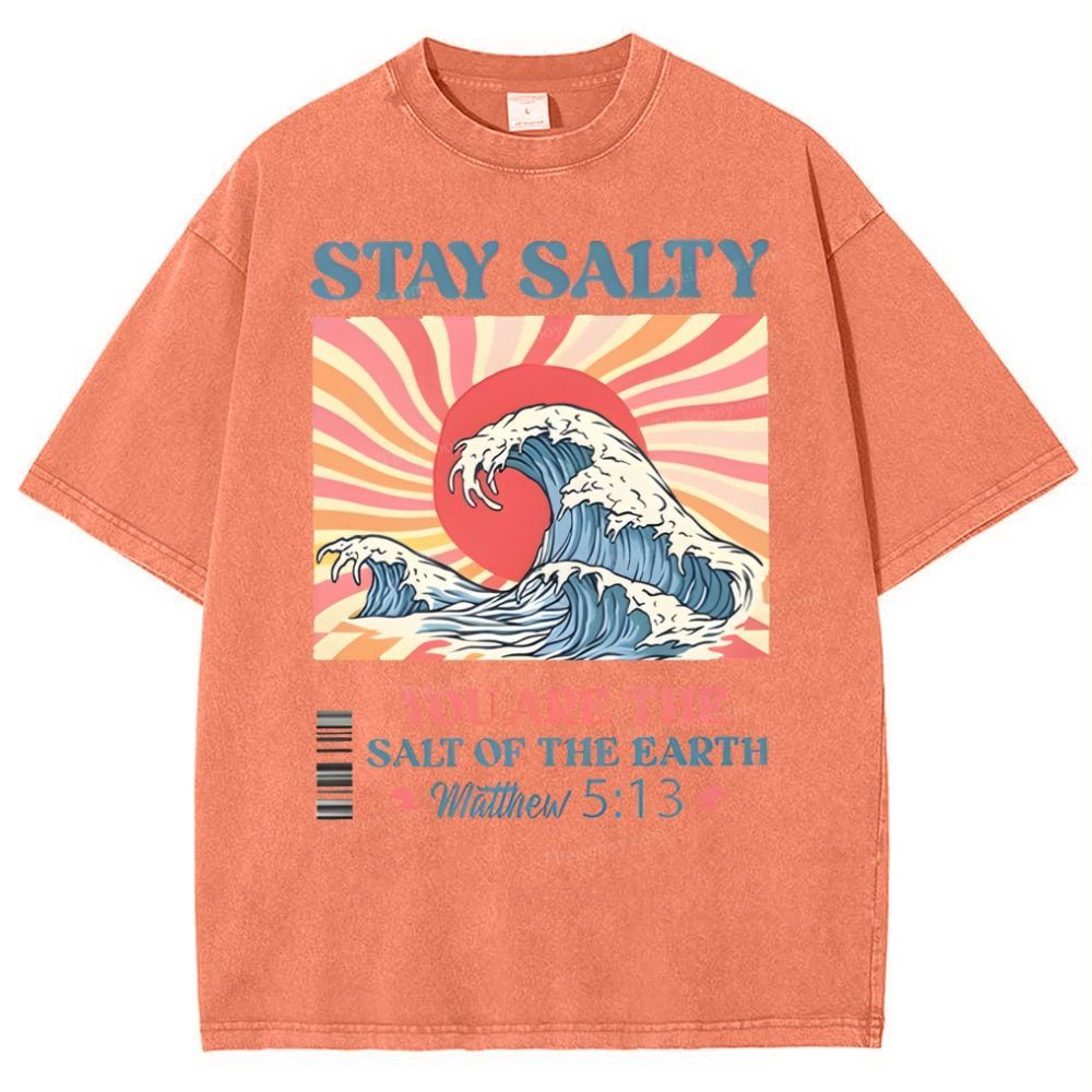 Stay Salty Snowflake Vintage Washed T-Shirt