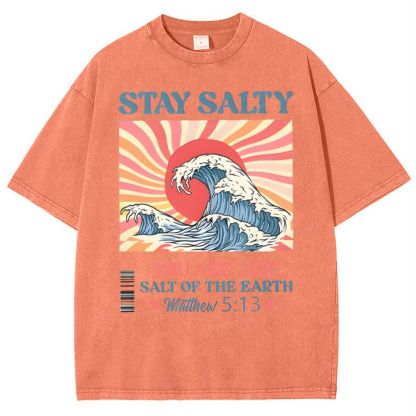 Stay Salty Snowflake Vintage Washed T-Shirt