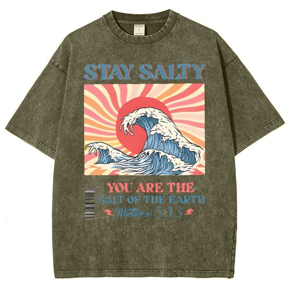 Stay Salty Snowflake Vintage Washed T-Shirt