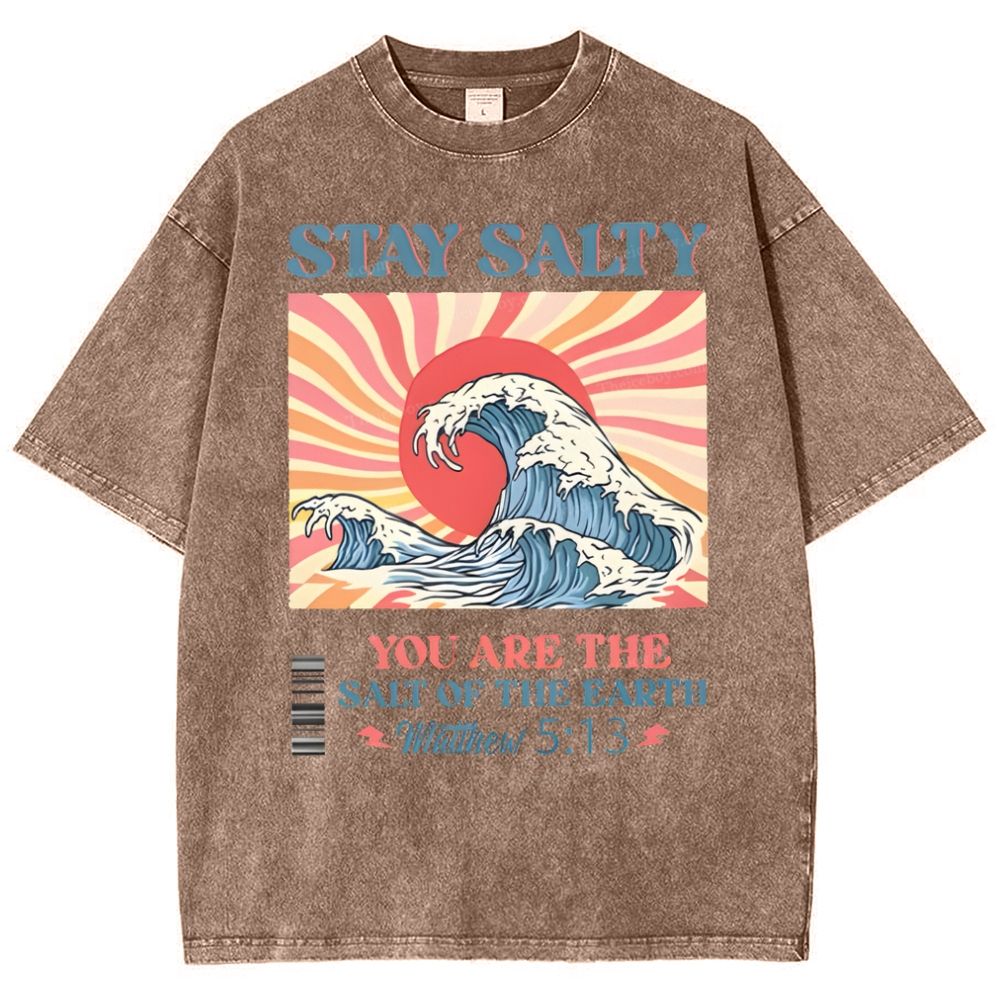 Stay Salty Snowflake Vintage Washed T-Shirt