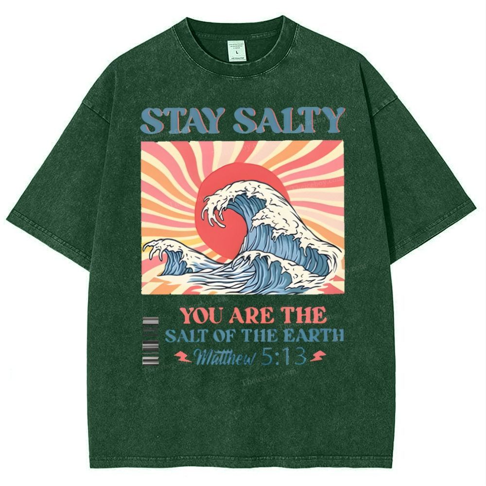 Stay Salty Snowflake Vintage Washed T-Shirt