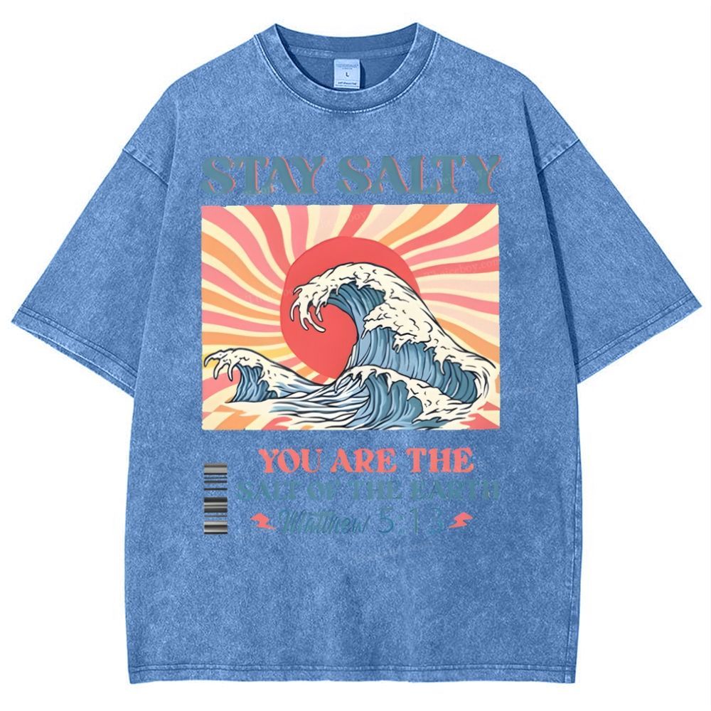 Stay Salty Snowflake Vintage Washed T-Shirt