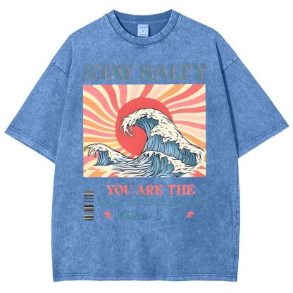 Stay Salty Snowflake Vintage Washed T-Shirt