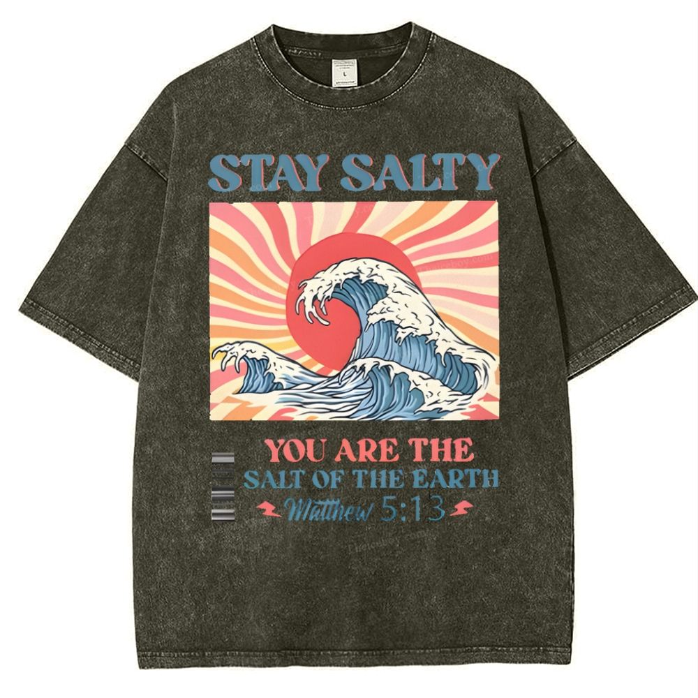 Stay Salty Snowflake Vintage Washed T-Shirt