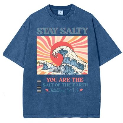 Stay Salty Snowflake Vintage Washed T-Shirt