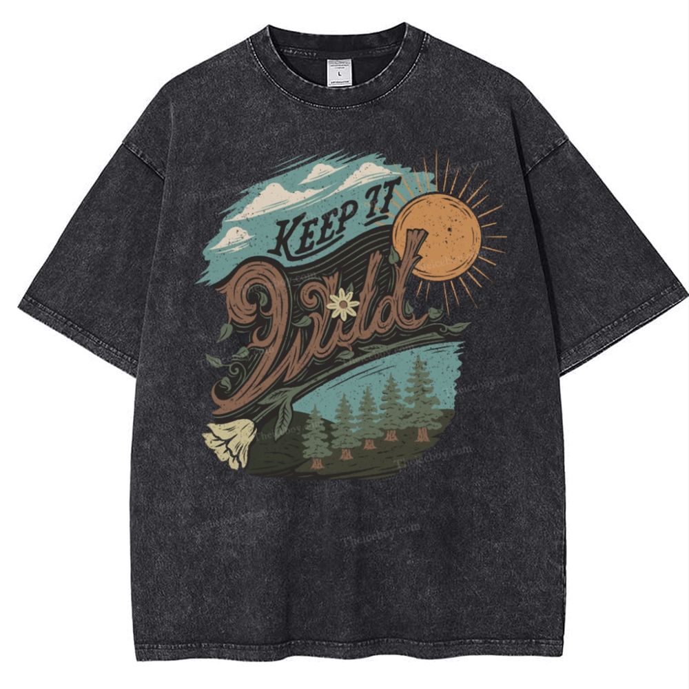 Keep It Wild Snowflake Vintage Washed T-Shirt