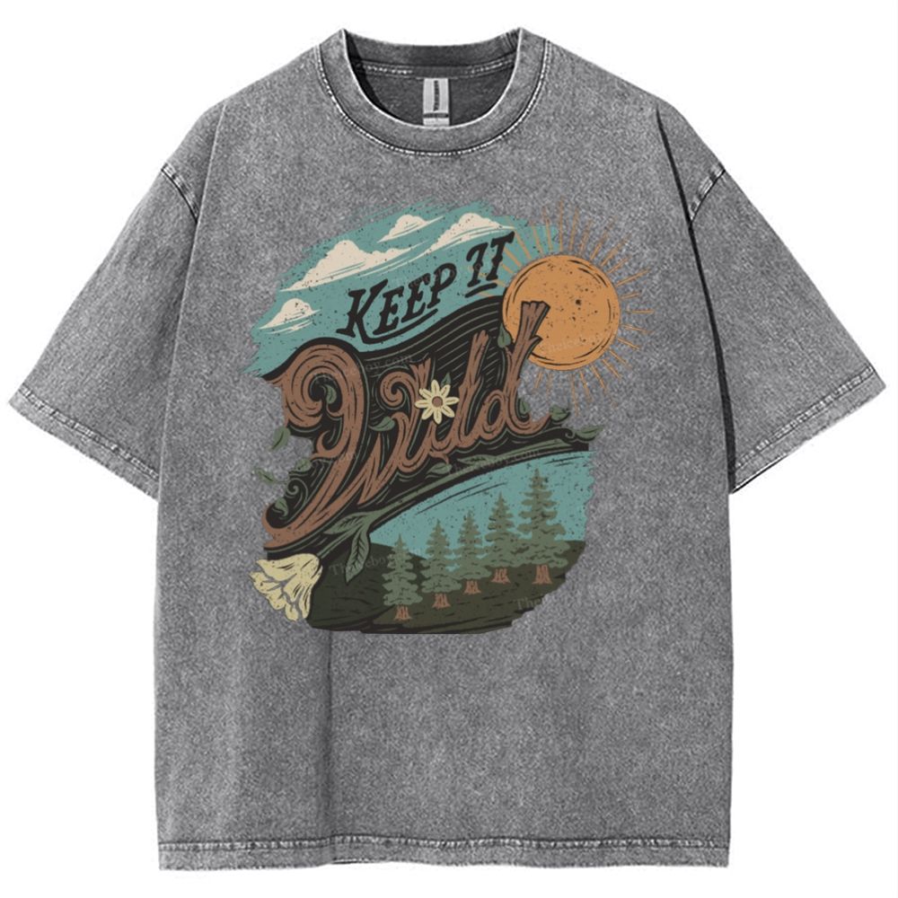 Keep It Wild Snowflake Vintage Washed T-Shirt