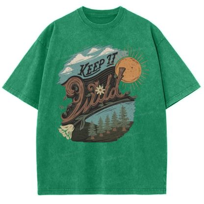 Keep It Wild Snowflake Vintage Washed T-Shirt