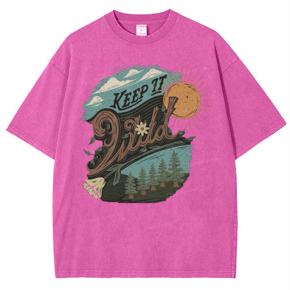 Keep It Wild Snowflake Vintage Washed T-Shirt
