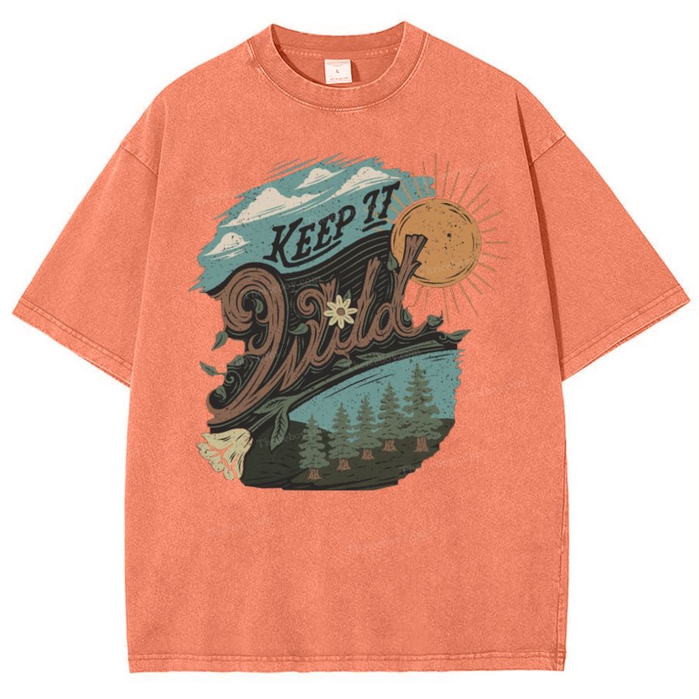 Keep It Wild Snowflake Vintage Washed T-Shirt