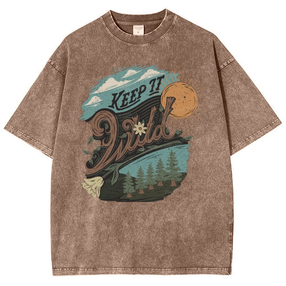 Keep It Wild Snowflake Vintage Washed T-Shirt