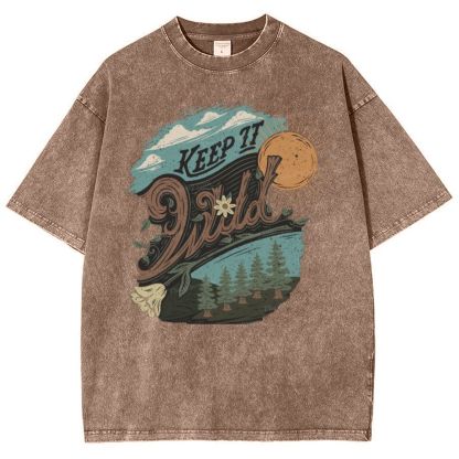 Keep It Wild Snowflake Vintage Washed T-Shirt