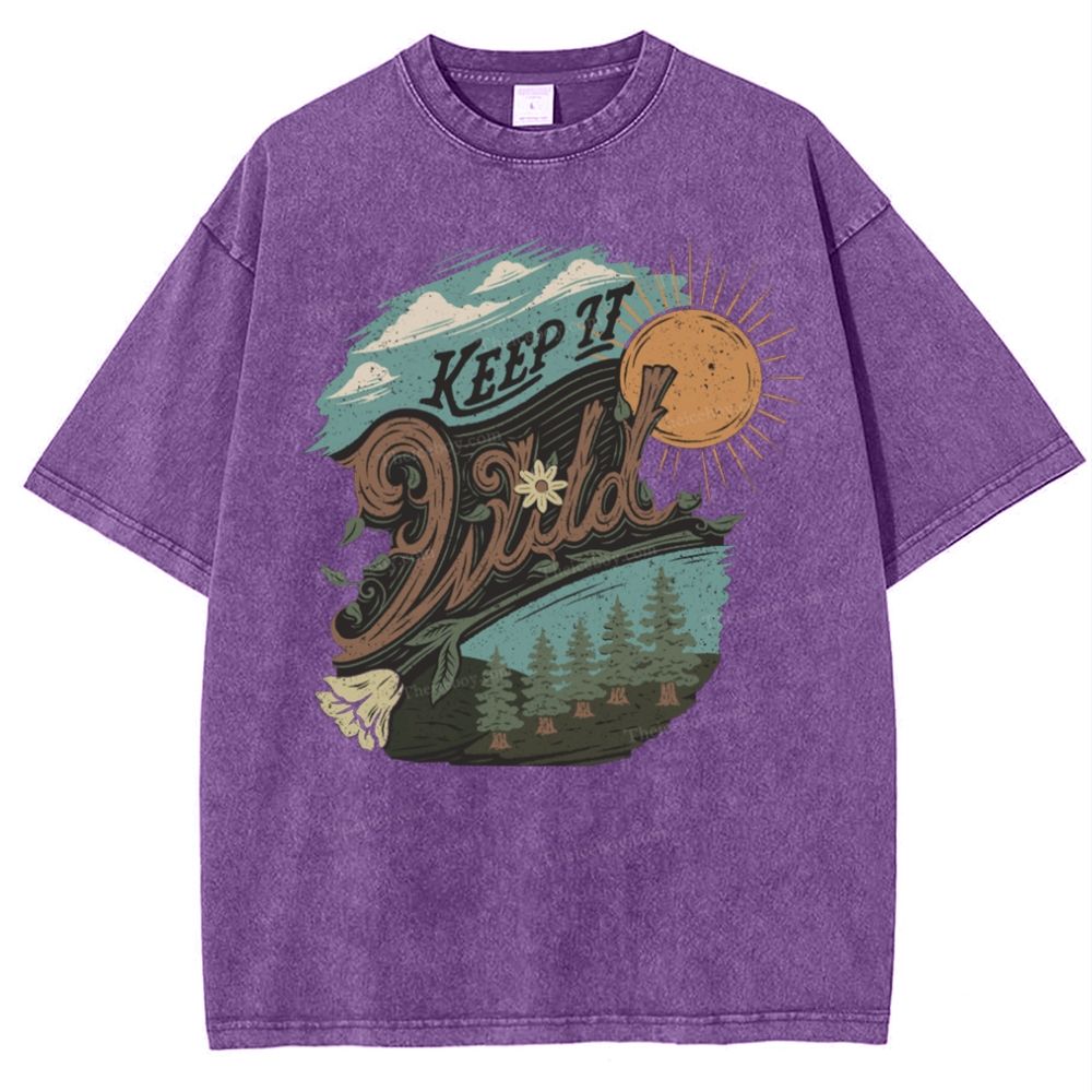 Keep It Wild Snowflake Vintage Washed T-Shirt