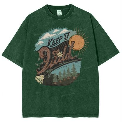 Keep It Wild Snowflake Vintage Washed T-Shirt