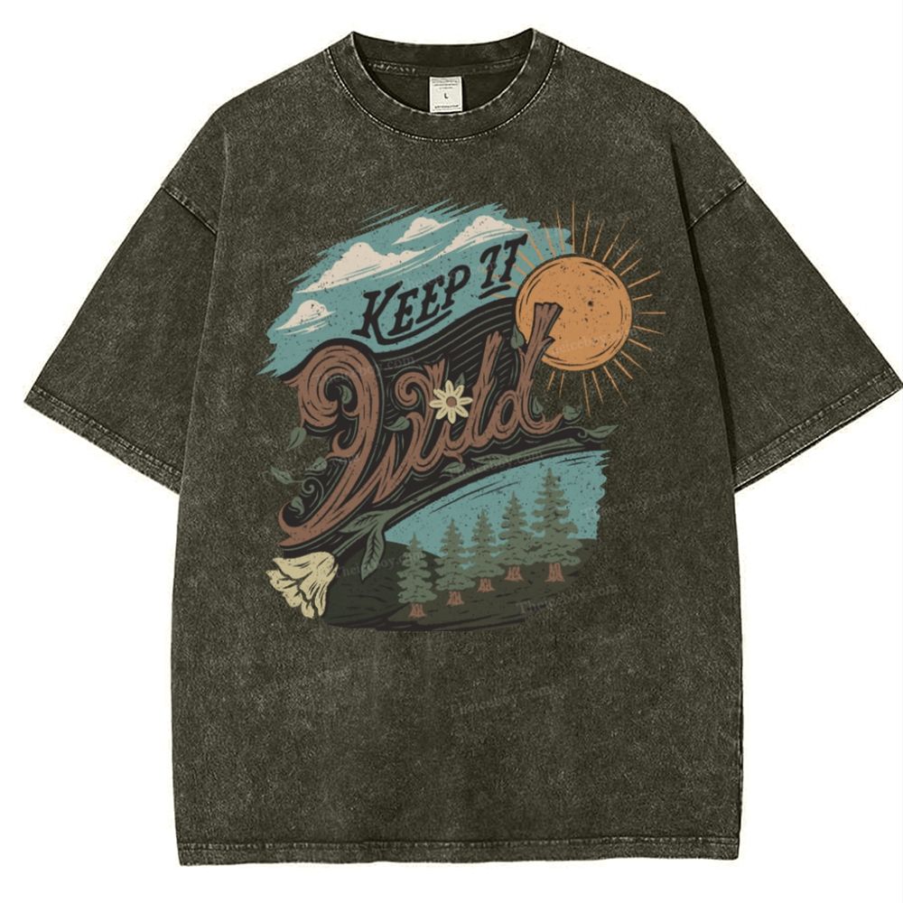 Keep It Wild Snowflake Vintage Washed T-Shirt