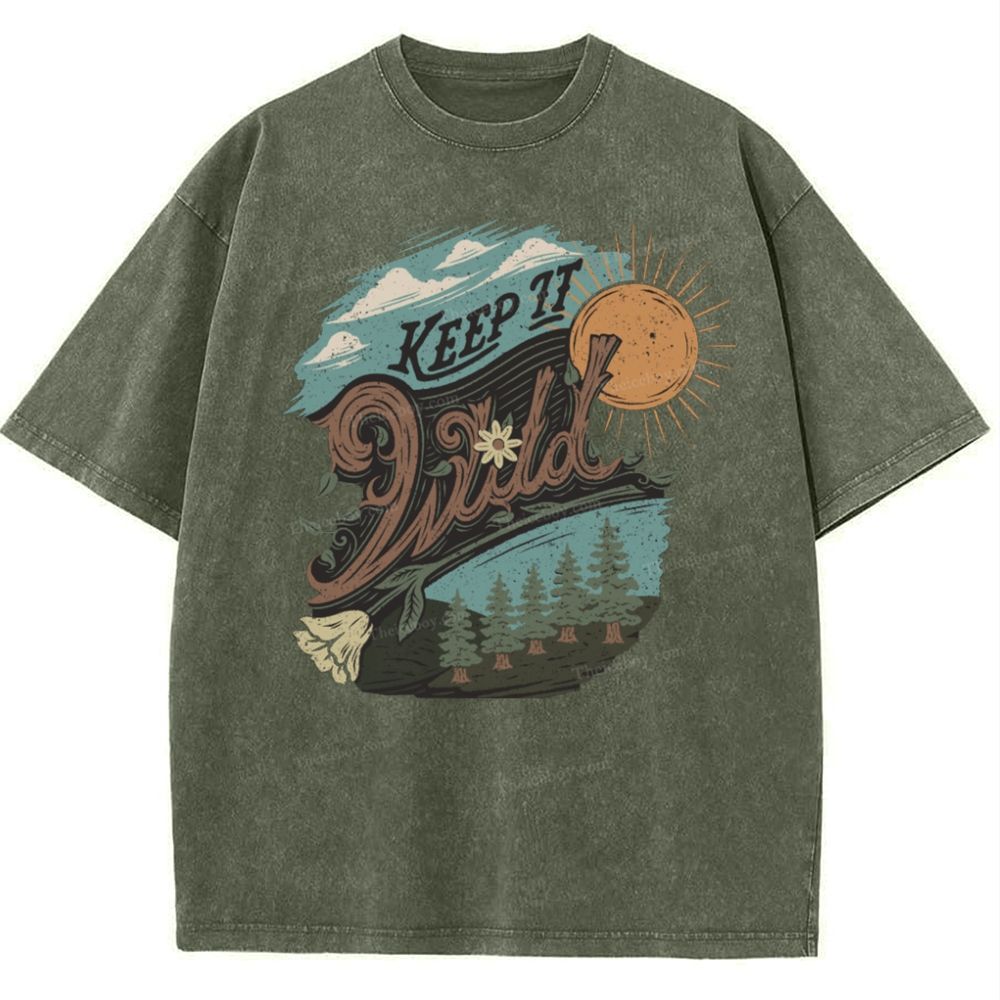 Keep It Wild Snowflake Vintage Washed T-Shirt