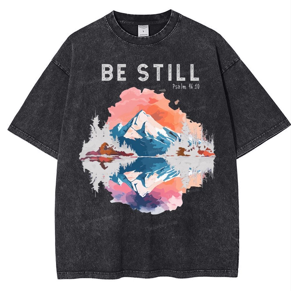 Be Still Snowflake Vintage Washed T-Shirt